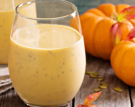 pumpkin ginger smoothie - square pumpkin ginger smoothie - square